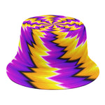 Yellow Vortex Moving Optical Illusion Bucket Hat