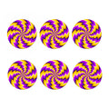 Yellow Vortex Moving Optical Illusion Coaster Set