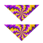 Yellow Vortex Moving Optical Illusion Dog Bandana