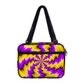 Yellow Vortex Moving Optical Illusion Double Strap Bible Bag
