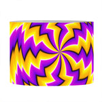 Yellow Vortex Moving Optical Illusion Drum Lamp Shade