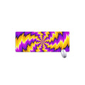 Yellow Vortex Moving Optical Illusion Extended Mouse Pad