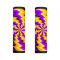 Yellow Vortex Moving Optical Illusion Handle Covers