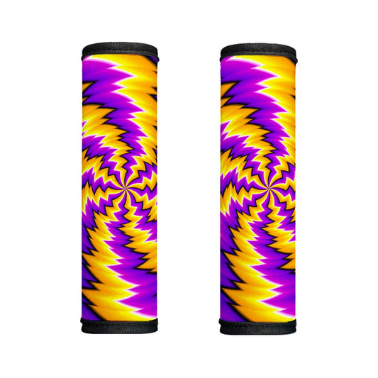 Yellow Vortex Moving Optical Illusion Handle Covers