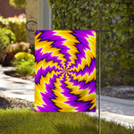 Yellow Vortex Moving Optical Illusion House Flag