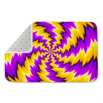 Yellow Vortex Moving Optical Illusion Indoor Door Mat