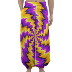 Yellow Vortex Moving Optical Illusion Lantern Pants