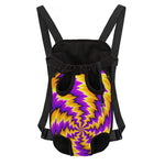 Yellow Vortex Moving Optical Illusion Pet Carrier Backpack