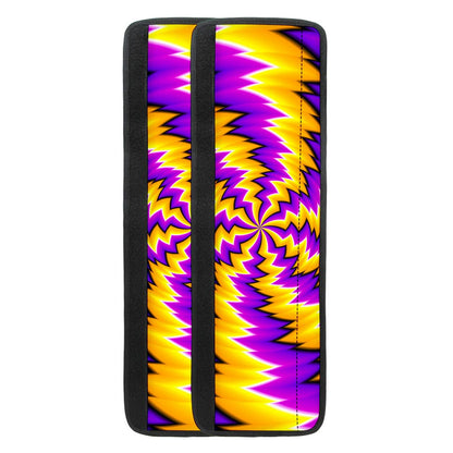 Yellow Vortex Moving Optical Illusion Refrigerator Handle Covers