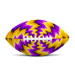 Yellow Vortex Moving Optical Illusion Rugby Ball