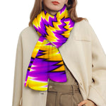 Yellow Vortex Moving Optical Illusion Scarf