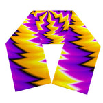 Yellow Vortex Moving Optical Illusion Scarf