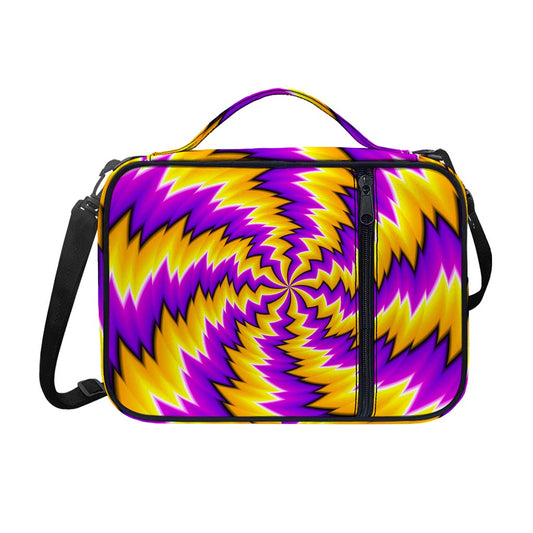 Yellow Vortex Moving Optical Illusion Shoulder Strap Bible Bag