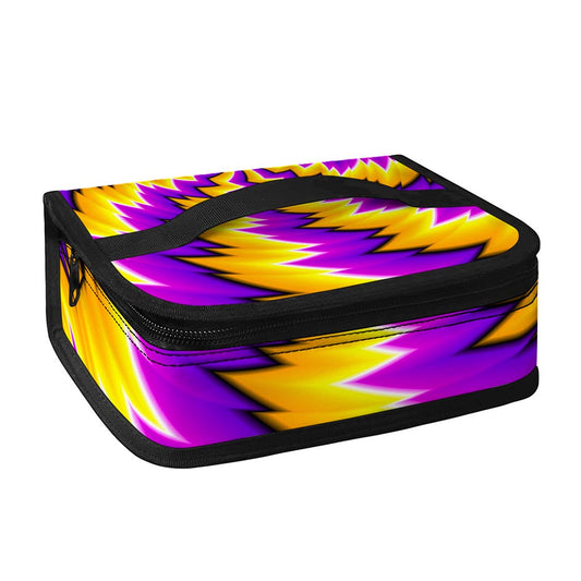 Yellow Vortex Moving Optical Illusion Small Lunch Bag