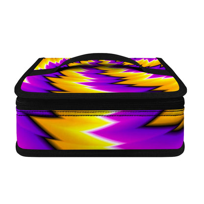 Yellow Vortex Moving Optical Illusion Small Lunch Bag