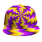 Yellow Vortex Moving Optical Illusion Snapback Cap