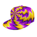 Yellow Vortex Moving Optical Illusion Snapback Cap