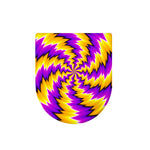 Yellow Vortex Moving Optical Illusion Toilet Lid Cover
