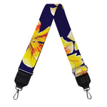 Yellow Watercolor Lily Pattern Print Bag Strap