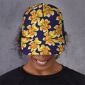 Yellow Watercolor Lily Pattern Print Baseball Cap