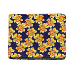 Yellow Watercolor Lily Pattern Print Bifold Wallet