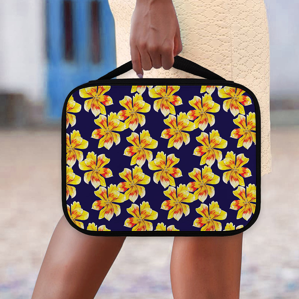 Yellow Watercolor Lily Pattern Print Classic Bible Case