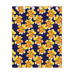 Yellow Watercolor Lily Pattern Print Curtain