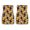 Yellow Watercolor Lily Pattern Print Front Car Floor Mats