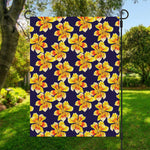 Yellow Watercolor Lily Pattern Print Garden Flag