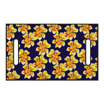 Yellow Watercolor Lily Pattern Print Golf Cart Seat Cover