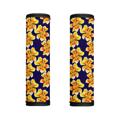 Yellow Watercolor Lily Pattern Print Handle Covers