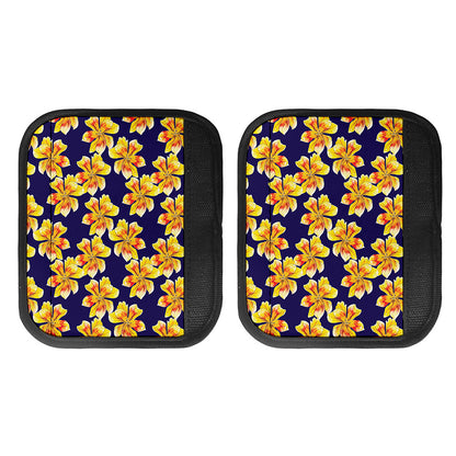 Yellow Watercolor Lily Pattern Print Handle Covers