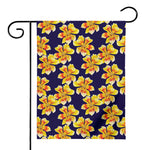 Yellow Watercolor Lily Pattern Print House Flag