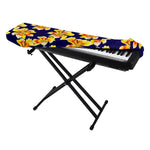 Yellow Watercolor Lily Pattern Print Piano Keyboard Cover
