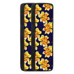 Yellow Watercolor Lily Pattern Print Refrigerator Handle Covers