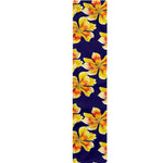 Yellow Watercolor Lily Pattern Print Table Runner