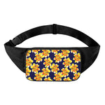 Yellow Watercolor Lily Pattern Print Waist Bag