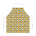 Yellow Watercolor Rose Print Adjustable Apron