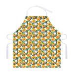 Yellow Watercolor Rose Print Adjustable Apron