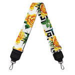Yellow Watercolor Rose Print Bag Strap