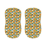 Yellow Watercolor Rose Print Bar Stool Covers