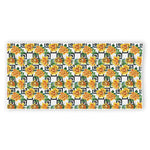 Yellow Watercolor Rose Print Beach Towel