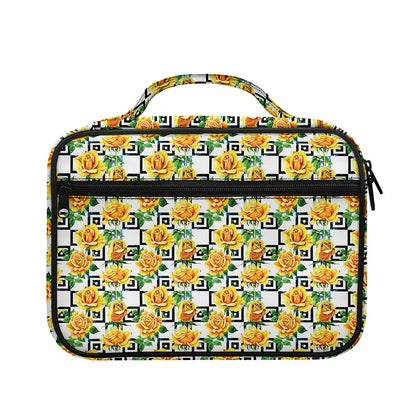 Yellow Watercolor Rose Print Briefcase Bible Bag