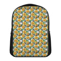 Yellow Watercolor Rose Print Casual Backpack