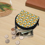 Yellow Watercolor Rose Print Coin Purse