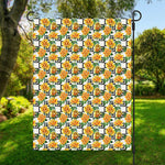 Yellow Watercolor Rose Print Garden Flag
