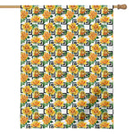 Yellow Watercolor Rose Print House Flag