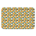 Yellow Watercolor Rose Print Indoor Door Mat