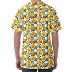 Yellow Watercolor Rose Print Men's Velvet T-Shirt