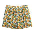 Yellow Watercolor Rose Print Mesh Shorts
